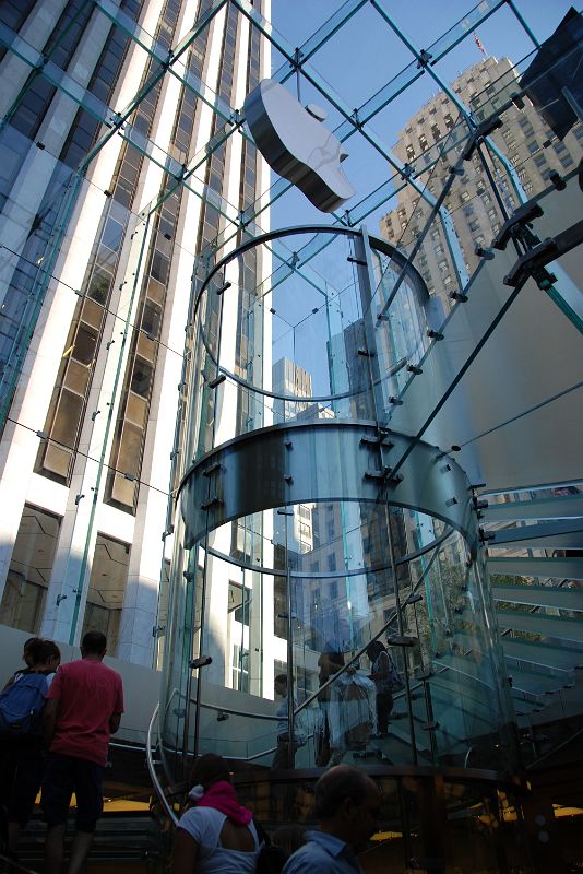 New York City Fifth Avenue 767 Staircase To The Apple Store